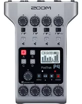 Grabadora Zoom Zp4-bstk Para Podcasting Multitrack Msi Color Gris