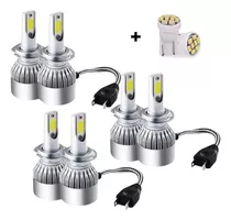 Lâmpadas Super Led Farol Potente Baixo Alto Milha E Farolete