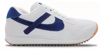 Tenis Panam Casual Deportivo Jogger Blanco Azul Marino