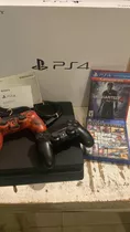 Play Station Slim 4 1 Tera Con 3 Juegos Y 2 Joystick En Caja