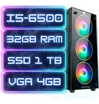 Cpu Gamer Intel Core I5 6ªgeração 32gb Ddr4 Ssd 1tb Vga 4gb