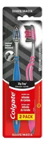 Cepillo De Dientes Colgate Zigzag Charcoal Suave Pack X 2 Unidades