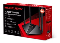 Roteador Dual Band Mercusys Ac1200 Mr30g Gigabit, Preto