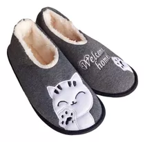 Pantuflas Hornerito - Gatito - Con Corderito