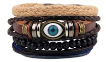 Conjunto Brazalete Unisex 4 En 1  Moda Ojo Pulsera 