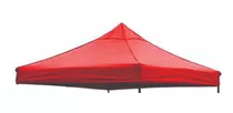 Lona Para Gazebo 3x3 Roja Reforzada E Impermeable Filtro Uv