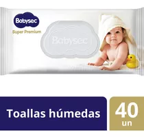 Toallas Húmedas Babysec Super Premium Cuidado Sensible 40 Un
