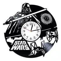 Kovides Star Wars Room Art Lp Vinilo Reloj De Pared Con Disc