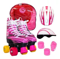 Patines 4 Ruedas Rosa Artísticos Protecciones T Soy Luna