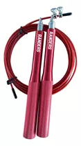 Cuerda Soga De Saltar Aluminio Randers Crossfit Gym Fitness Color Rojo