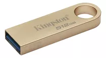 Kingston Usb Datatraveler Se9 G3 512g Usb-a 3.2 Gen1 220 Mb/s Cor Dourada Lisa