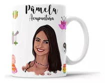 Caneca Com Caricatura Personalizada De Profissões - 325ml