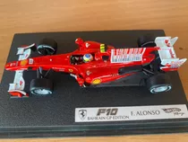 Miniatura Ferrari F10 - #8 Fernando Alonso - 1:43 Hot Wheels