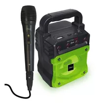 Parlante Karaoke Microlab My Lil' First Sing Fm Bt Usb Verde