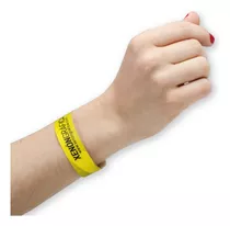 300 Pulseras Impresas Tyvek Personalizadas Para Eventos