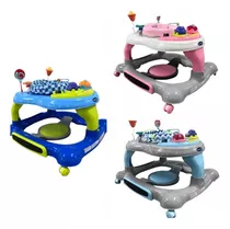 Andador Para Bebes 4 En 1 Baby Kits Saltarin Giratorio Color Azul