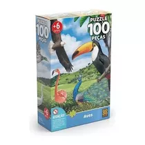 Quebra Cabeça Puzzle Aves 100 Peças  Grow