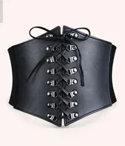 Corset De Cinturilla Con Cadena De Mariposa Y Trenzado