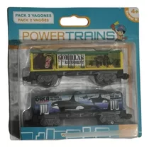 2 Vagones Para Power Trains Famosa