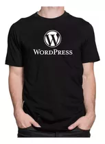 Camiseta Camisa Wordpress Programação Estampa Premium Plus S