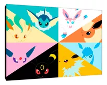 Cuadros Poster Pokemon Eevee Evolucion 60x90 (suv 5)