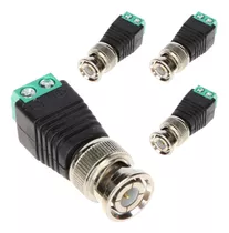 Pack Ficha Conector Bnc Bornera X10 Tipo Balum Camara Cctv 