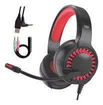 Fone De Ouvido Gamer Headphone C/ Microfone Usb/p2 Preto Bpc