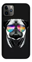 Funda Uso Rudo Tpu Para iPhone Pug Perro Dj Lentes Audifonos