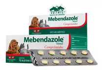 Mebendazole Para Cães/gatos Vetnil Blister C/10 Comprimidos