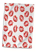 3d Rose Flirty Hot Lips Pattern Rojo L Piz Labial Beso Marca