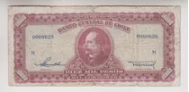 Billete Chile 10000 Pesos Maschke Herrera 1950´s