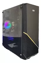 Gabinete Gamer Con Fuente 600w 80+ Ds Ags-10 Atx Ventana Pc Color Negro