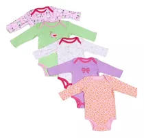 Set 5 Bodys Bodies Carters Bebé Manga Larga / Mamelucos