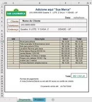 Planilha De Orçamento Para Material De Construção