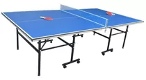 Mesa Ping Pong Con Ruedas + 4 Accesorios - Nivel Profesional