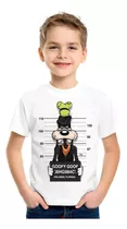 Camiseta Camisa Pateta Preso Delegacia Infantil Criança 