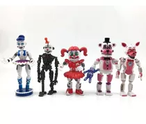 5 Peças Five Nights At Freddy's Sister Location Toys