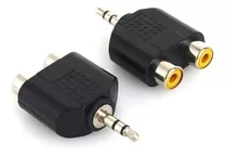 Adaptador Mini Plug 3.5 Mm Macho A 2 Rca Hembra