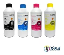 Tinta Universal Compativel Corante P/ Uso Hp - Kit 04 Cores 