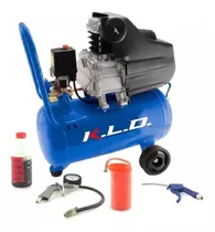 Compresor De Aire 50 Litros 2.5 Hp Kld Kit De Aire 3pzs Color Azul Fase Eléctrica Monofásica Frecuencia 1 Mhz