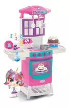 Cozinha Infantil Completa Meg Doll C/ Água Som Luz - Magic