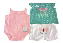  Carters  Trios De Verano Set Short Body Remeras