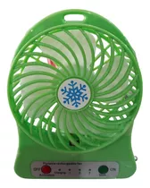 Ventilador De Luz Led Recarregável Portátil, Bateria 