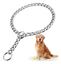 Collar De Castigo Fastpet Cadena Para Perro De Adiestramento Y Entrenamiento Ajustable Diferentes Tamaños Para Raza De Perros De Acero Inoxidable Resistente Suave Con La Piel Y Pelaje 