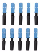 Conector Fibra Optica Sc Upc Integrados Ftth Rapido X10 Azul