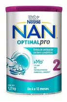 Leche De Fórmula En Polvo Nestlé Nan Optimal Pro 2 En Lata De 1.2kg - 6  A 12 Meses