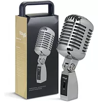 Micrófono Dinámico Stagg Sdm100 Cr, Plateado