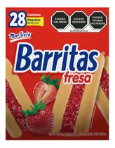 28 Pack De Barritas De Fresa Marinela De 55 Gramos Cada Uno