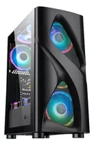 Gabinete Gamer Gamepro Gpro 1093b 3 Ventiladores Rgb