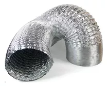 Ducto Ventilación Flexible Aluminio 10 Cm X 2 Metros